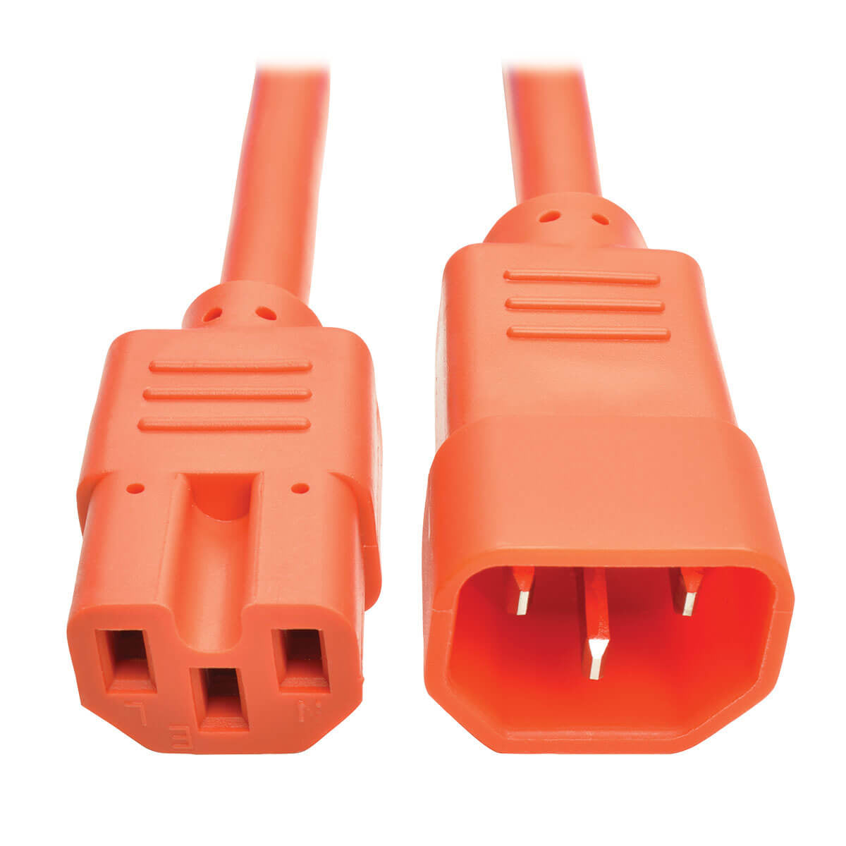 P018-003-AOR - Tripp Lite HEAVY-DUTY COMPUTER POWER CORD, 15A, 14 AWG (IEC-320-C14 TO IEC-320-C15), ORANGE