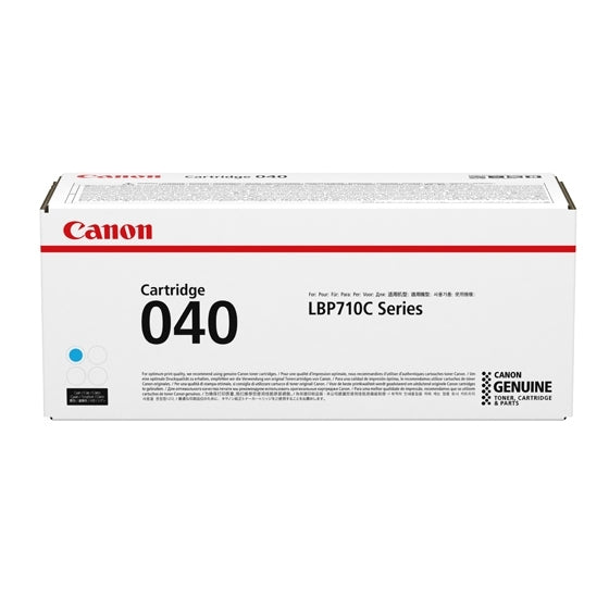 0458C001 - Canon CRG040 C. FULL YIELD CARTRIDGE; 5,400 SHEETS ISO/IEC