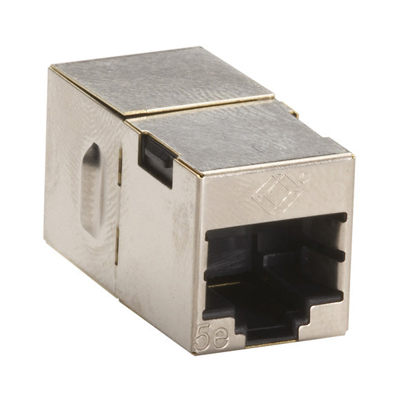 CAT5E SHIELDED CROSS-PIN COUPLER - SILVER 10-PACK, GSA, TAA