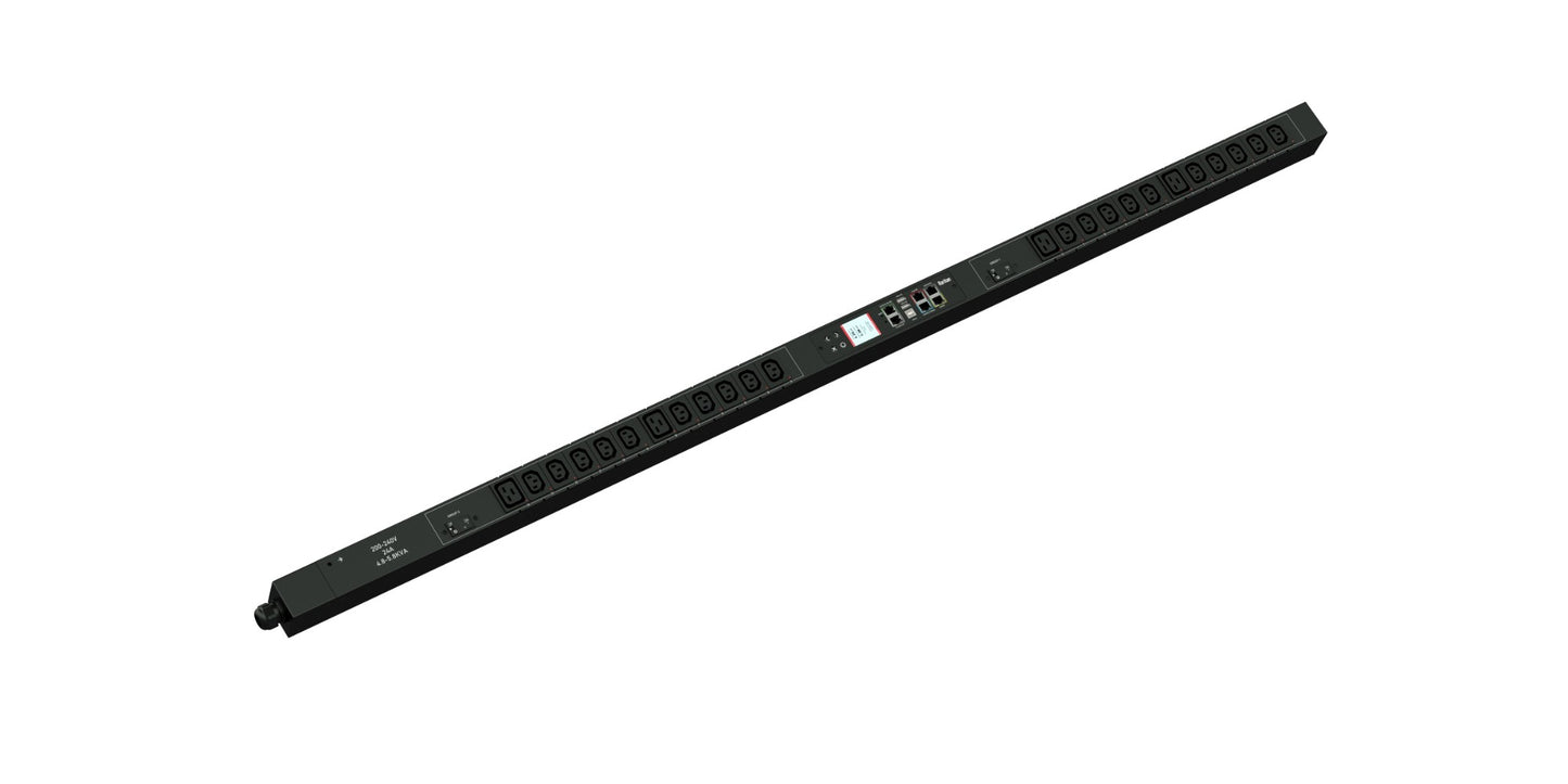 1PH, 208V AC, 30A (24A RATED); 24 OUTLETS: 20X C13, 4X C19; PLUG: NEMA L6-30P (B