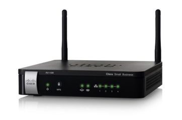 Cisco RV110W wireless router Fast Ethernet Single-band (2.4 GHz) Black