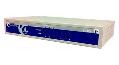 SD4P4 - Amer Networks 8 PORT 10/100 DESKTOP SWITCH WITH 4X 10/100 AND 4X 802.3AF PORTS