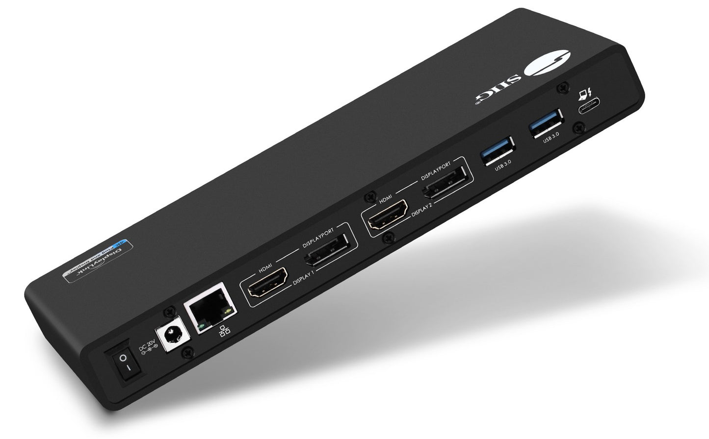 JU-DK0811-S1 - Siig USB-C DUAL 4K 60HZ VIDEO HYBRID HDMI & DISPLAYPORT 4XUSB-A 5GBPS 2XUSB-C