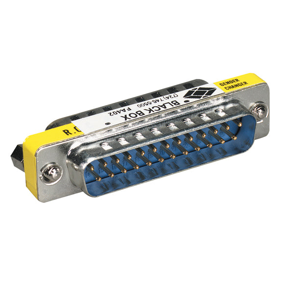 FA402-R2 - Black Box Gender Changer DB25 Male/DB25 Male 1 x 25-pin DB-25 Serial Male