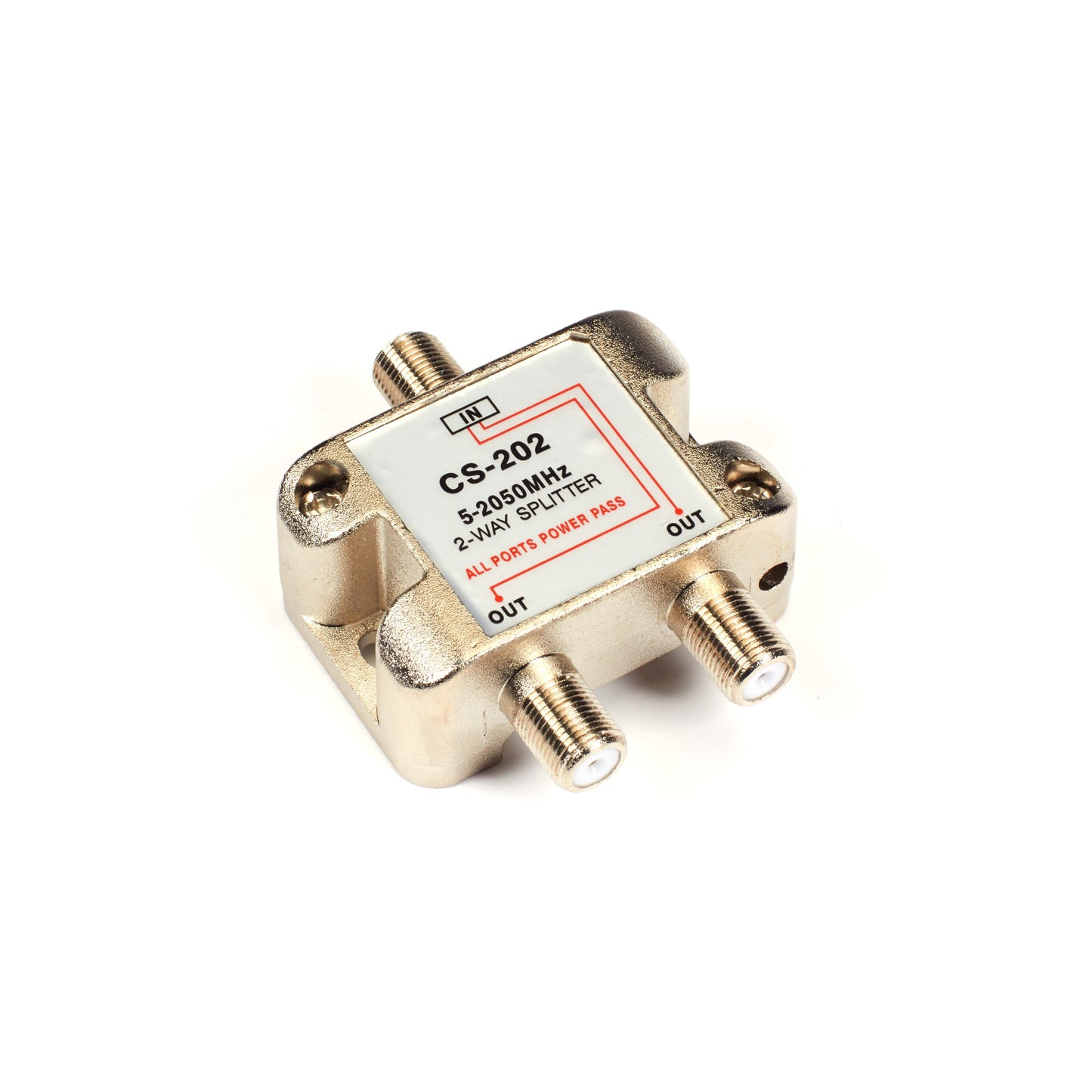 FA865 - Black Box CABLE/SATELLITE TV SIGNAL SPLITTER - 2-GHZ (1) IN (2) OUT