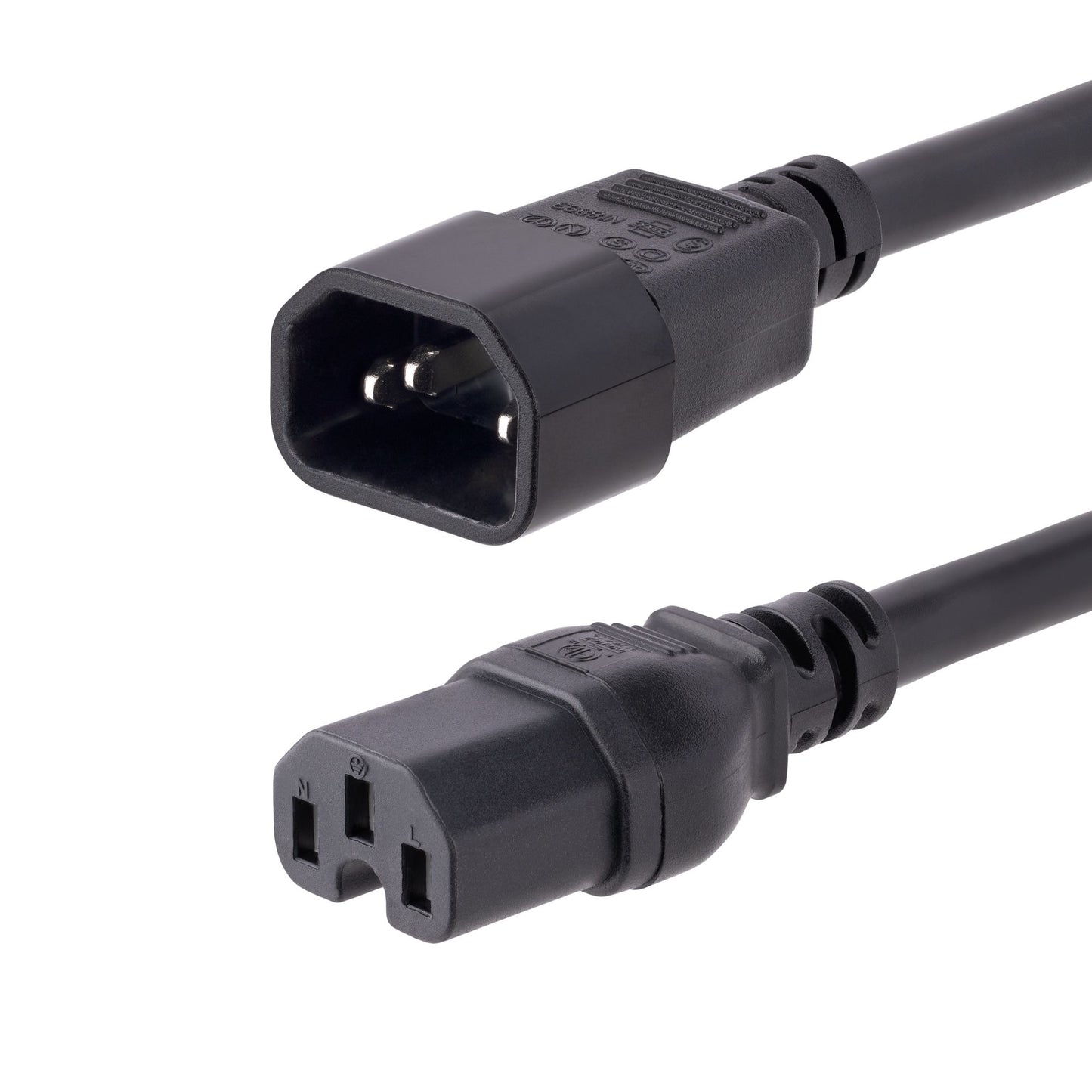 H1415-10F-POWER-CORD - StarTech.com 10FT (3M) HEAVY DUTY EXTENSION CORD, C14 TO C15 EXTENSION CORD, 15A 125V, 14AWG,