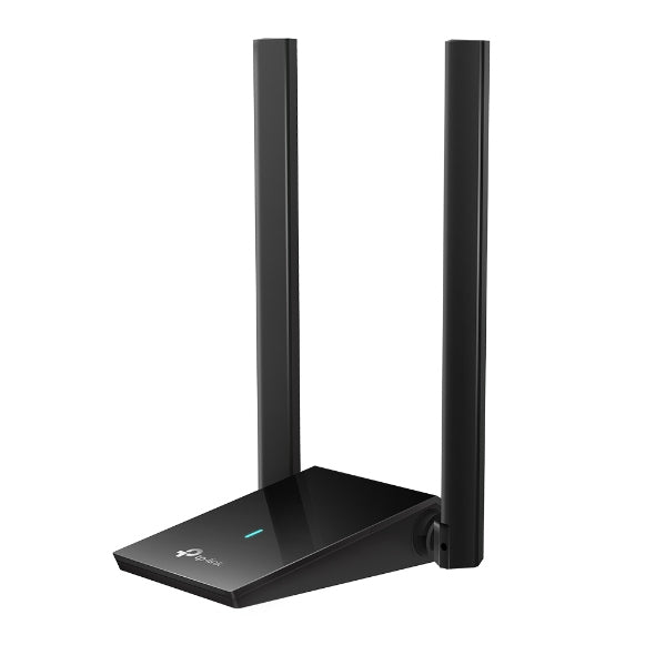 AX1800 HIGH GAIN DUAL BAND WI-FI 6 USB ADAPTER SPEED: 1201 MBPS AT 5 GHZ + 574 M