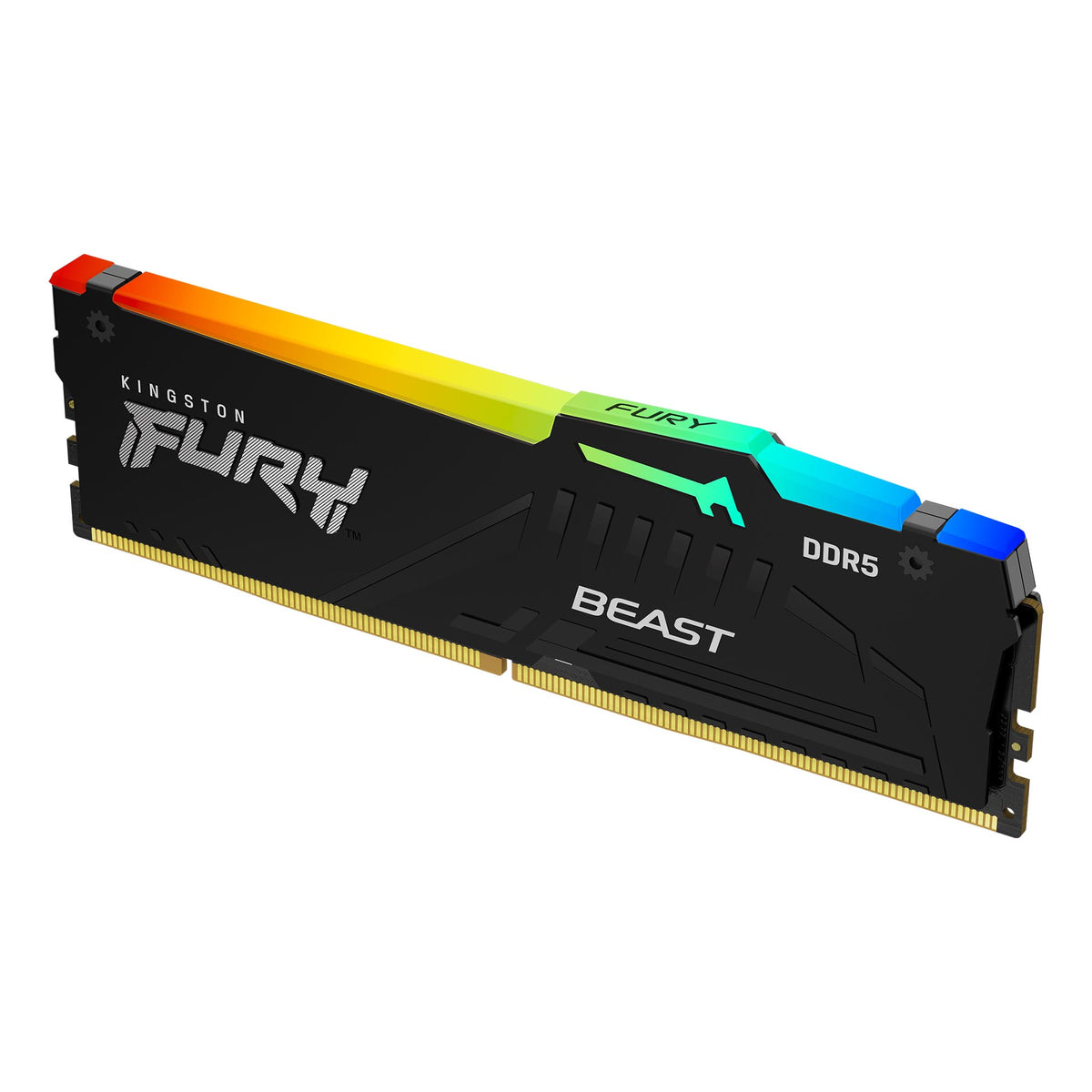 KF560C30BWE-32 - Kingston FURY Beast RGB 16GB DDR5-6000 CL30 Black Desktop Memory