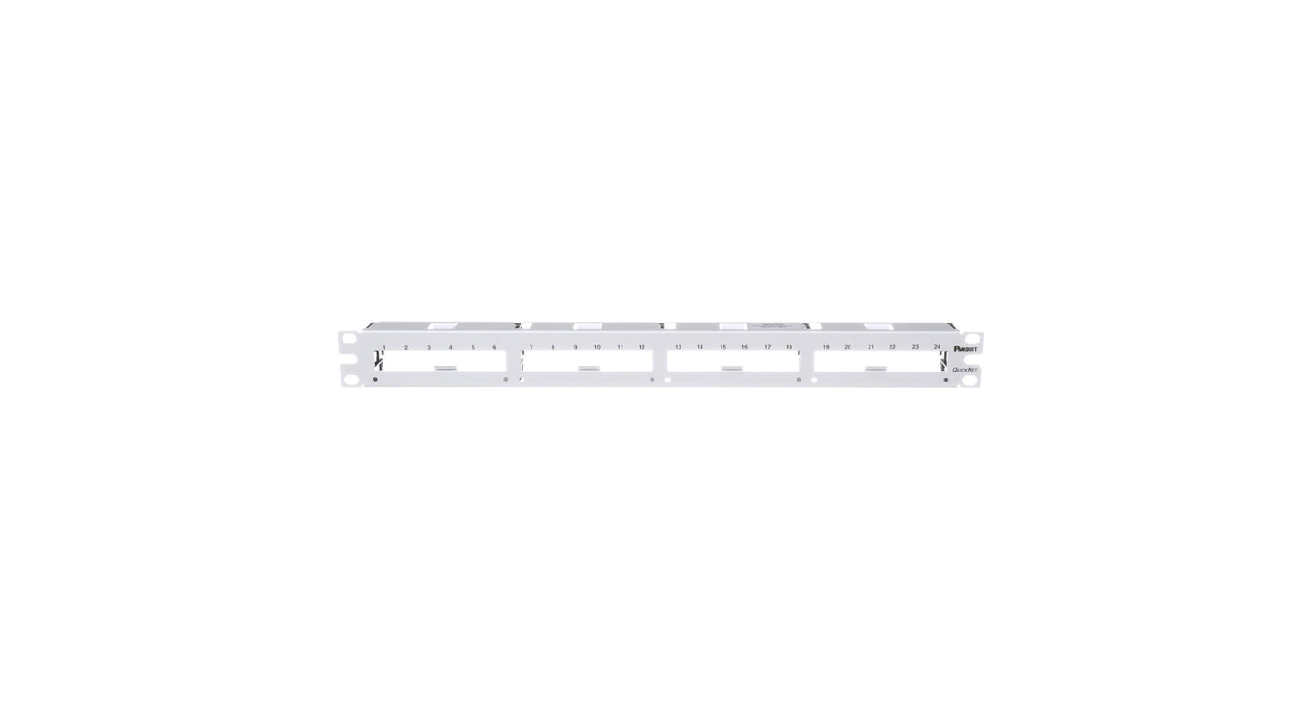 Panduit QPP24WH patch panel 1U
