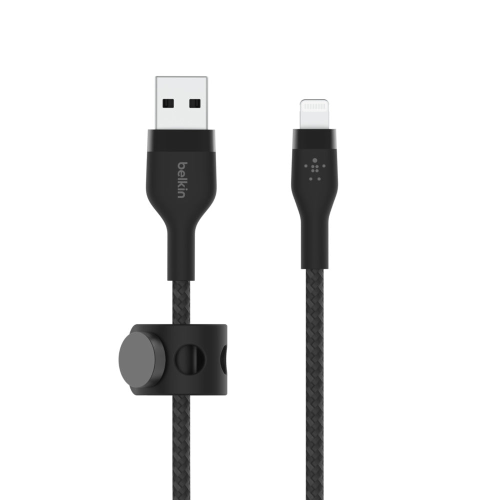 Belkin CAA010BT3MBK USB cable 118.1" (3 m) USB A USB C/Lightning Black