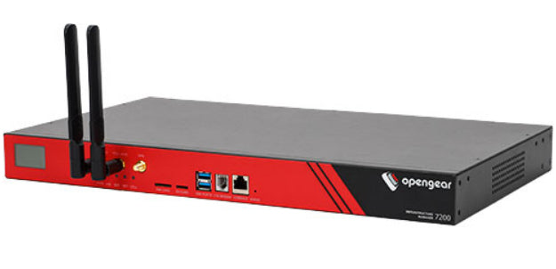 Opengear 16 serial software selectable, dual AC, 24 USB ports, 2 GbE Ethernet or fiber SFP, 16GB flash, v.92 gateway/controller 10, 100, 1000 Mbit/s