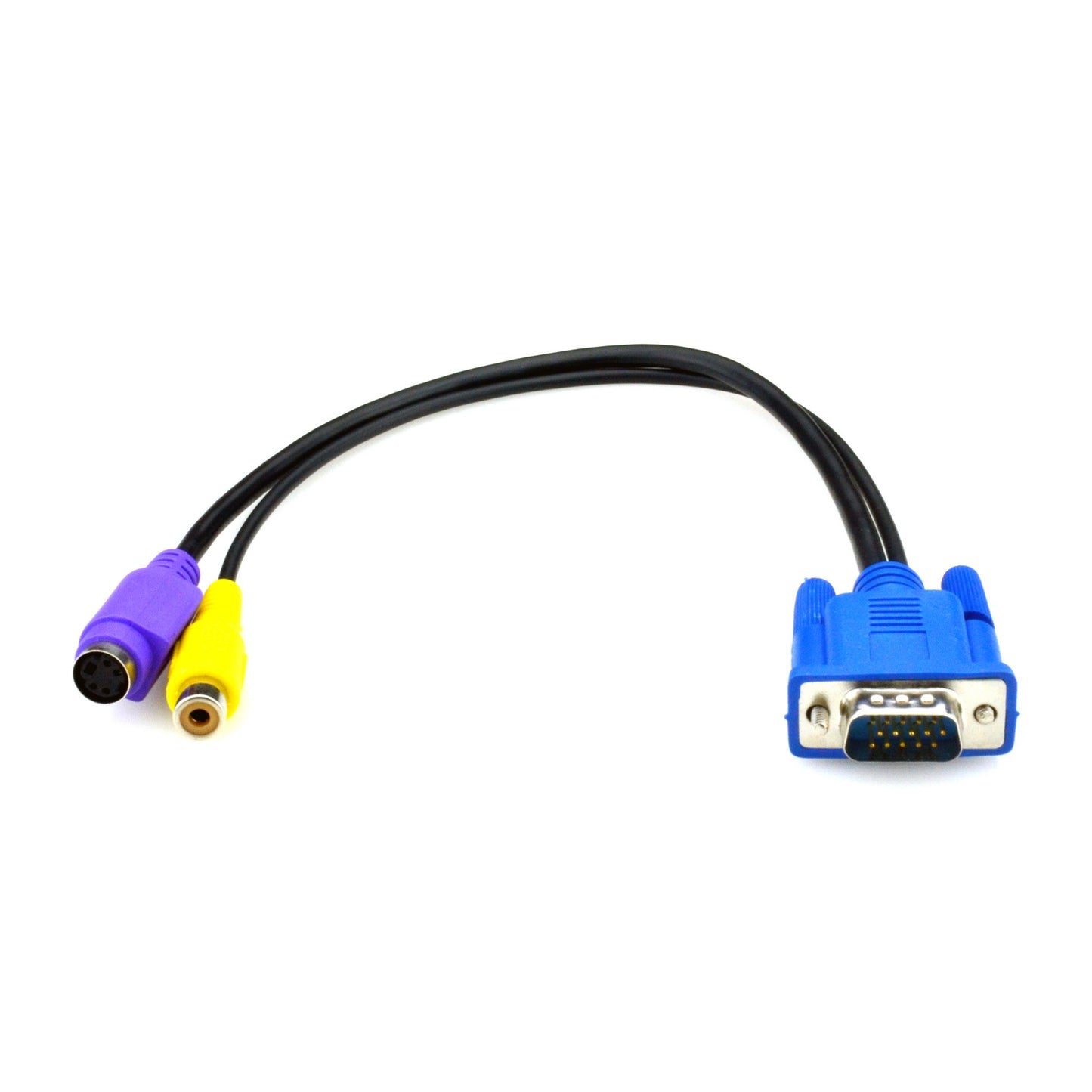 AVS-CBL-VG-CV - Black Box VGA TO COMPOSITE AND S-VIDEO ADAPTER CABLE - 32 CM