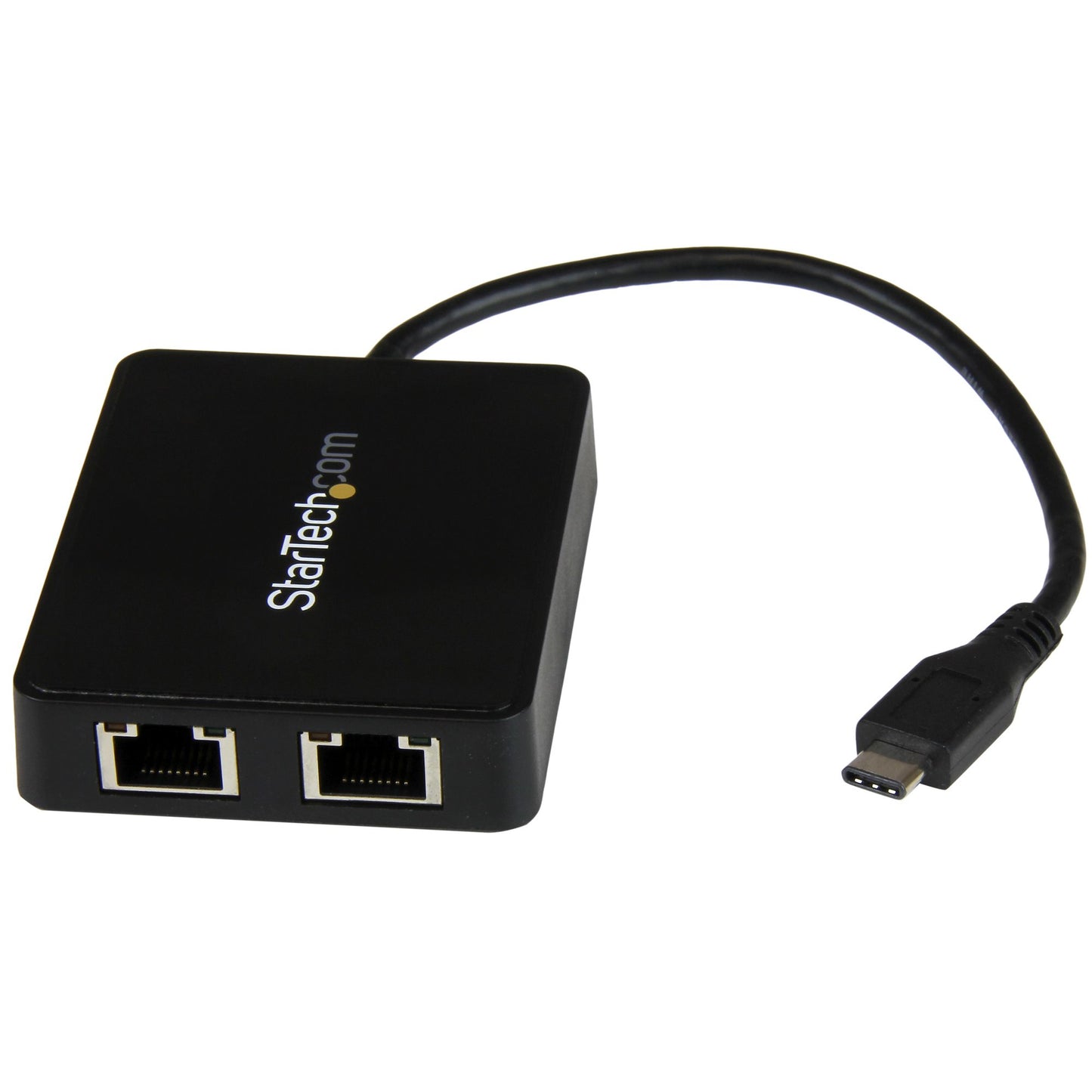 USE THE USB-C PORT ON YOUR LAPTOP TO ADD LAN ACCESS WITH TWO GBE PORTS A USB-A