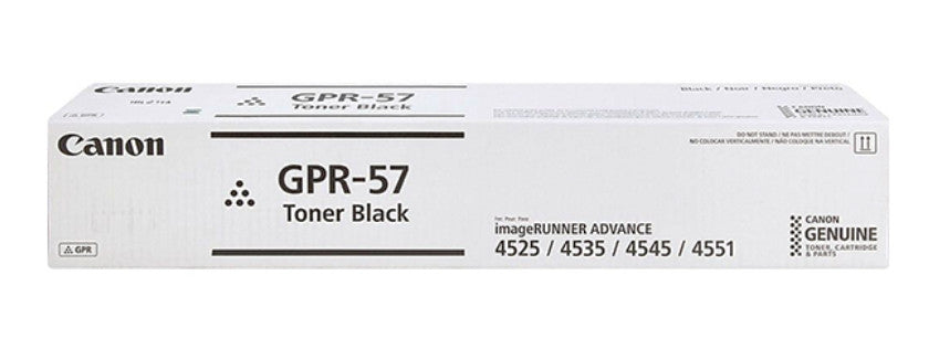 0473C003 - Canon CANON GPR-57 BLACK TONER CARTRIDGE FOR USE IN IMAGERUNNER ADVANCE 4525I 4535I C4