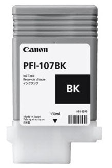 6705B001 - Canon CANON PFI-107BK - BLACK INK TANK 130ML