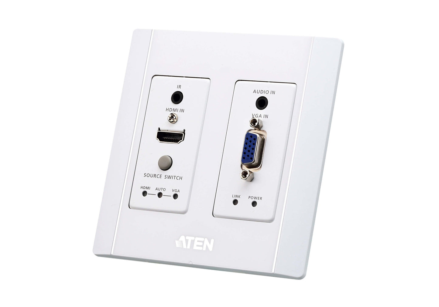 VE2812AUST - ATEN HDMIAND VGA/AUDIO HDBASET TRANSMITTER WALL PLATE TYPE WITH POH