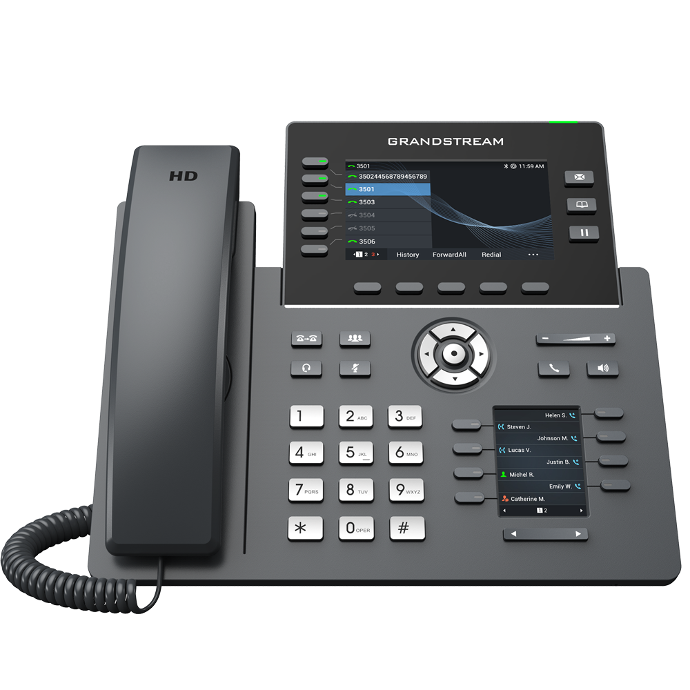 GRP-2616 - Grandstream 6-Line Carrier-Grade Gigabit Wi-Fi IP Phone