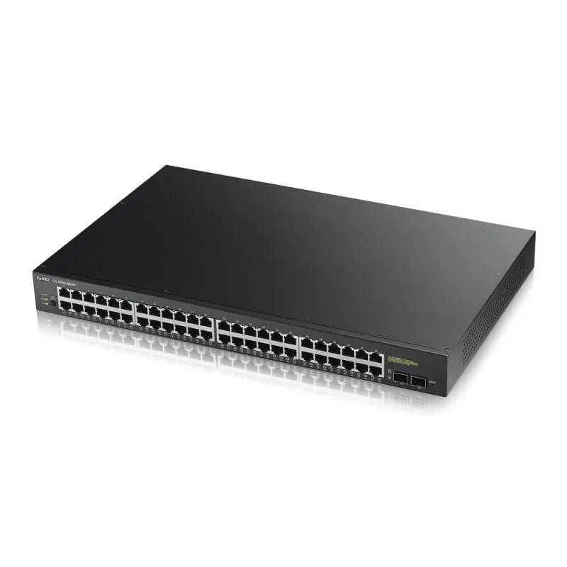 Zyxel GS1900-48HP - 48 PORT GBE POE+ L2 WEB MANAGED RACKMOUNT SWITCH W/2 SFP (170W) (5