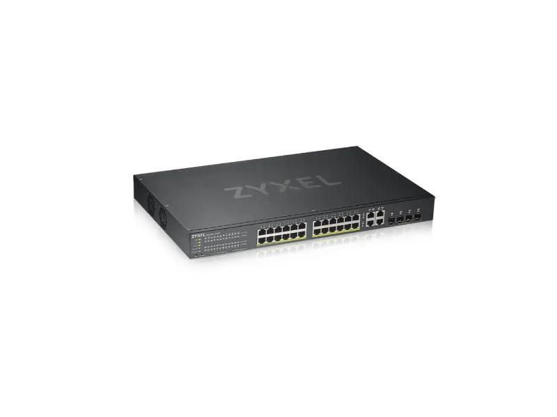 GS1920-24HPV2 - Zyxel ZYXEL 24-PORT HIGH POWERED GIGABIT ETHERNET POE+ HYBRID CLOUD SMART MANAGED SWIT