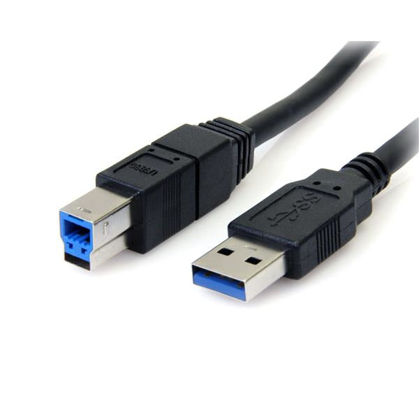USB3SAB6BK - StarTech.com 6 FT BLACK SUPERSPEED USB 3.0 CABLE A TO B - M/M