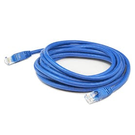 ADD-50FCAT6A-BE - AddOn Networks 50FT RJ-45 M/M CAT6A BLUE CU PATCH CBL