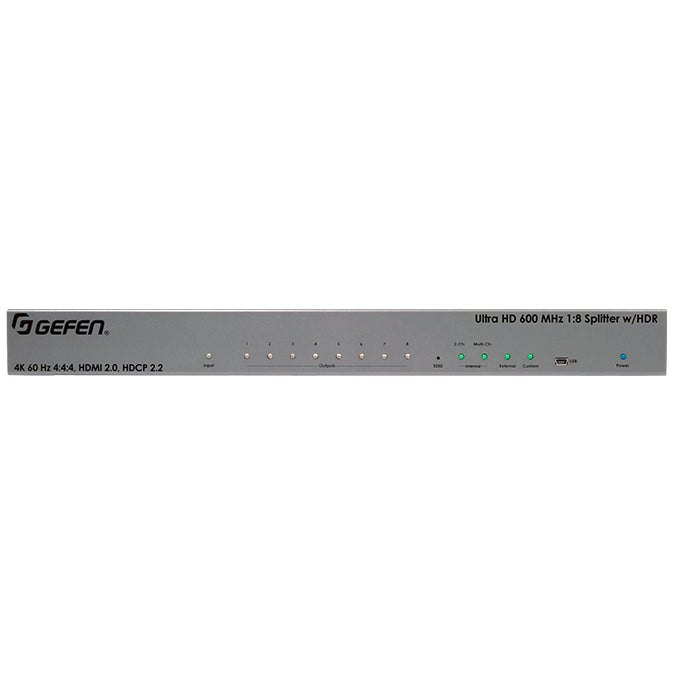 EXT-UHD600-18 - Gefen 4K ULTRA HD 600 MHZ 1 8 SPLITTER W/ HDR