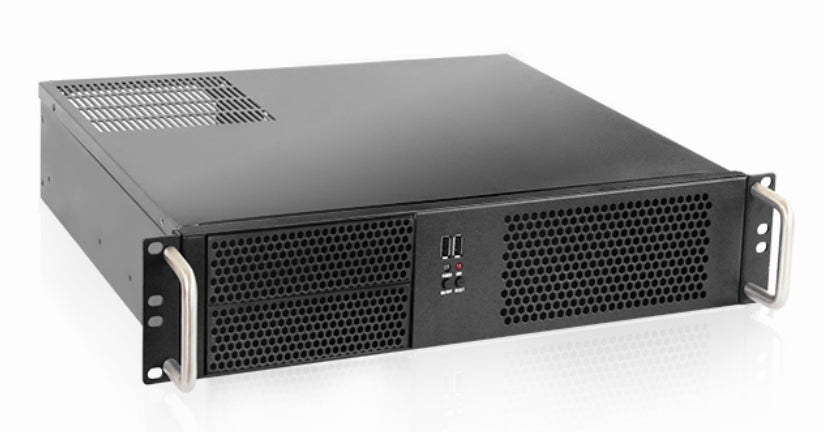D-214-MATX - iStarUSA 2U COMPACT RACKMOUNT 2X5.25IN MICROATX/ PS2