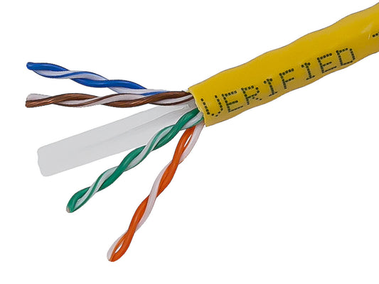 8109 - Monoprice CAT6 UTP SOLID (CMR)1000FT - YELLOW