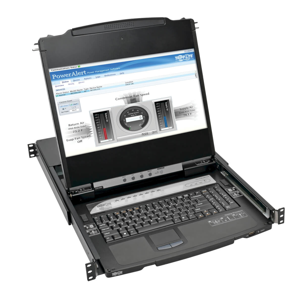 NETDIRECTOR 8-PORT 1U RACK-MOUNT CONSOLE HDMI KVM SWITCH WITH 17 IN. LCD AND IP