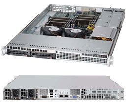 CHASSIS, 1U STANDARD SC813LT CHASS W/ REDUNDANT 500W, BLACK