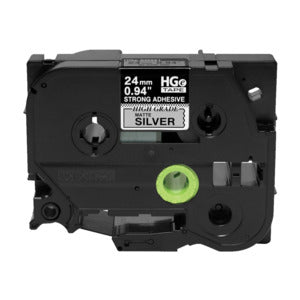 HGE2315PK - Brother 0.47 IN X 26.2 FT (12MM X 8M) BLACK INK ON WHITE LABEL