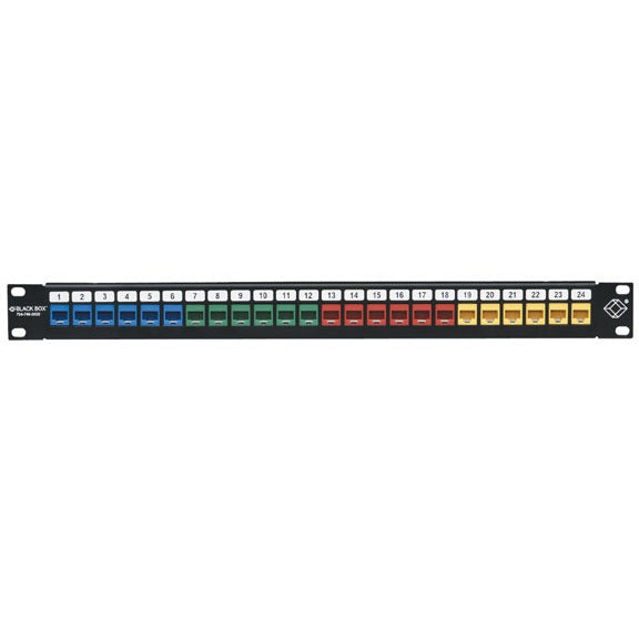 MULTIMEDIA PATCH PANEL - 1U, 24-PORT, GSA, TAA