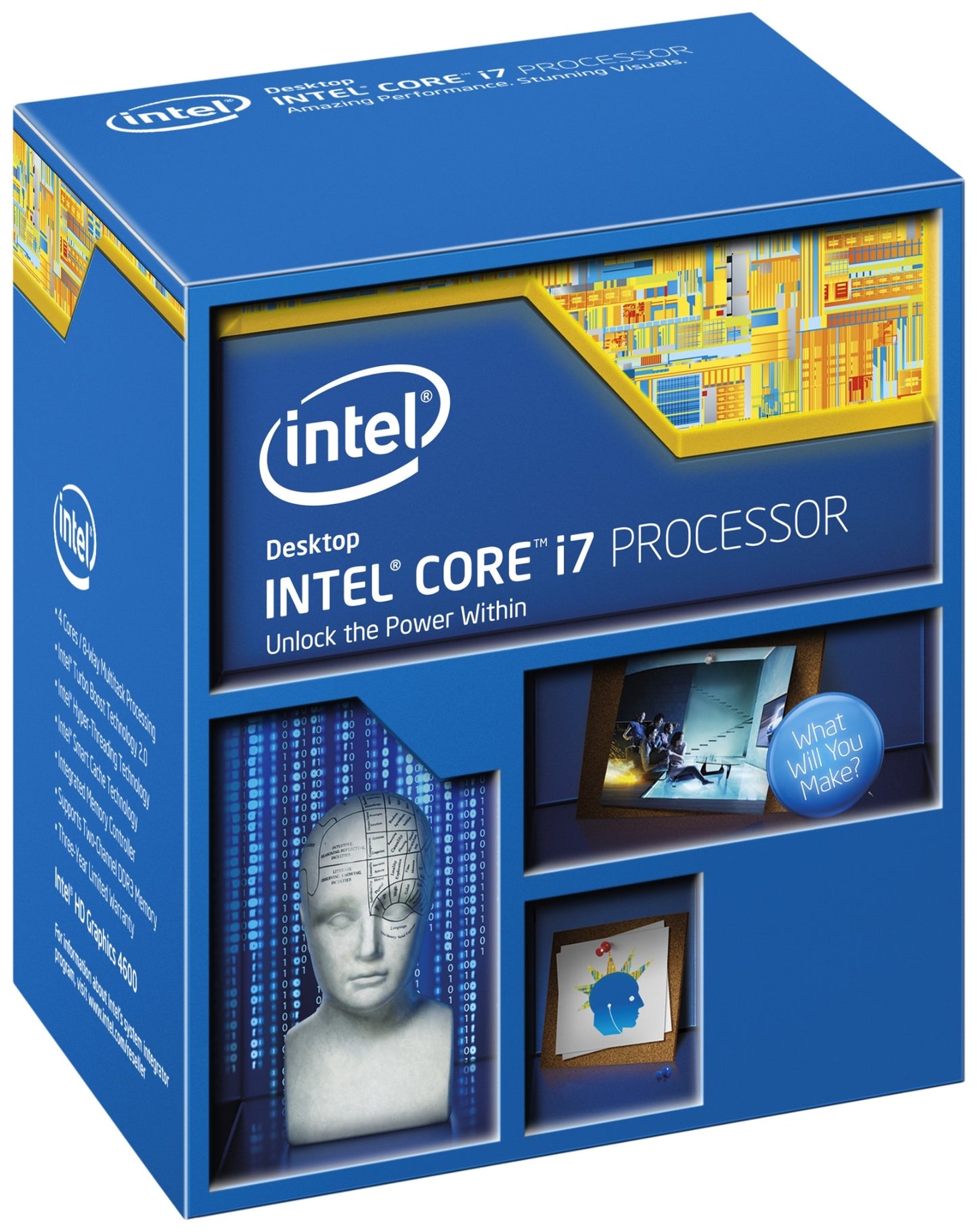 Intel Core i7-4790 processor 3.6 GHz 8 MB Smart Cache Box