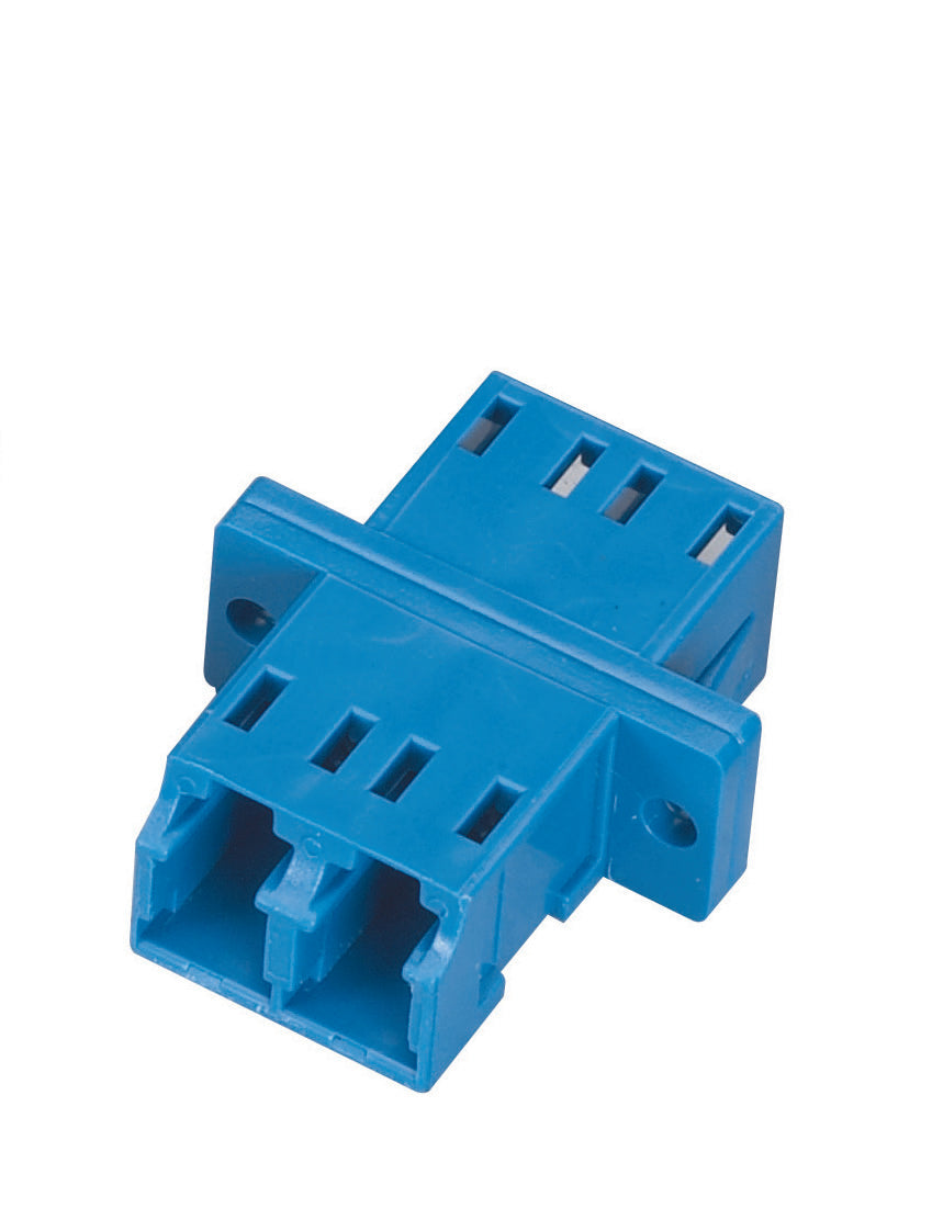 FOT126 - Black Box FIBER OPTIC COUPLING - SINGLEMODE, DUPLEX, CERAMIC SLEEVE, PLASTIC FLANGE, RECTA