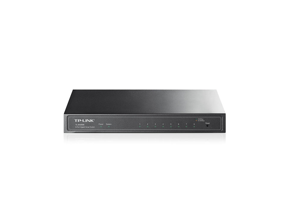 TP-Link TL-SG2008 network switch Managed L2/L2+ Gigabit Ethernet (10/100/1000) Black