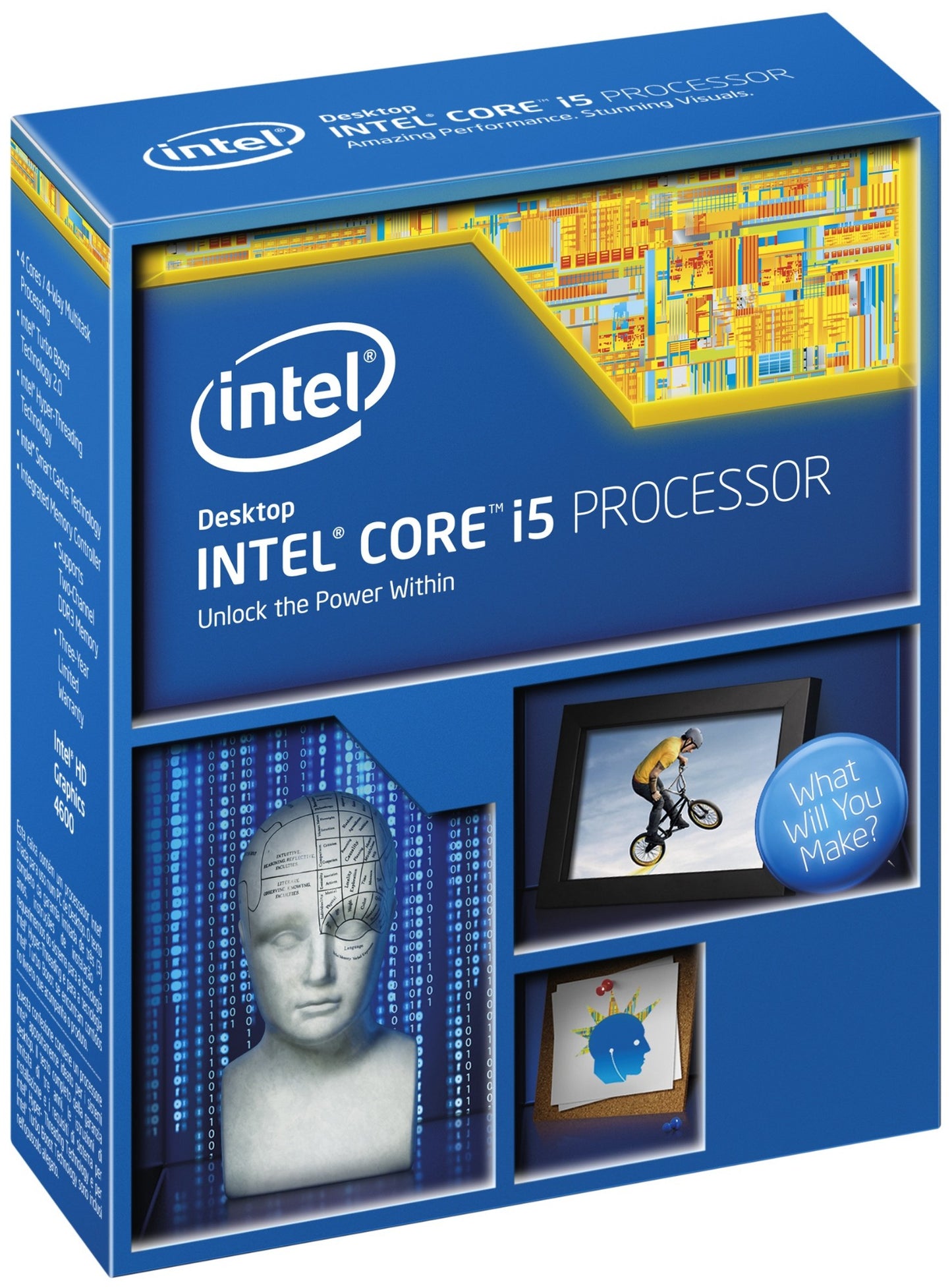 Intel Core i5-4670K processor 3.4 GHz 6 MB Smart Cache Box