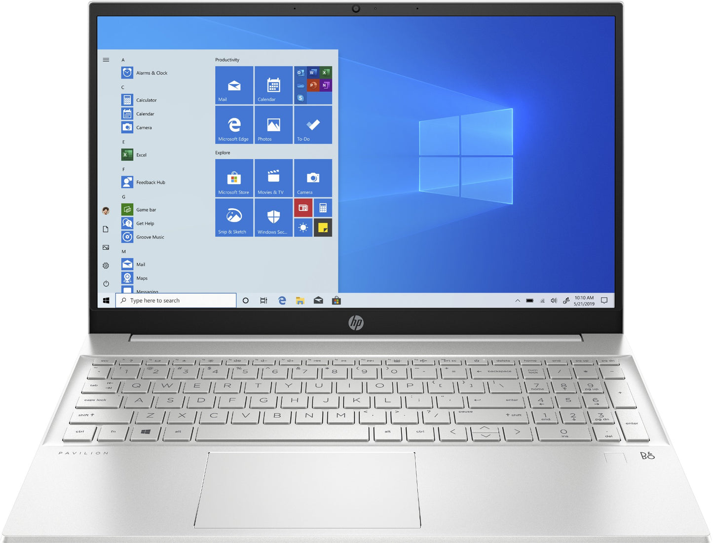 HP Pavilion 15-eg0025od i5-1135G7 Notebook 15.6" HD Intel® Core™ i5 8 GB DDR4-SDRAM 256 GB SSD Wi-Fi 6 (802.11ax) Windows 10 Pro Silver