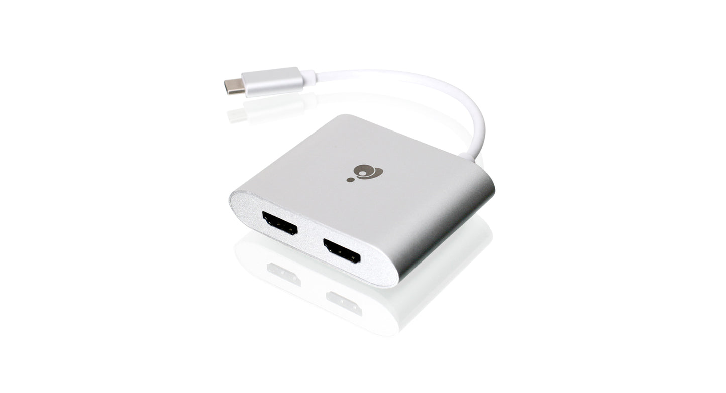 GUC3CHD22 - iogear CONNECT THE IOGEAR USB-C TO DUAL 4K HDMI ADAPTER TO EXPAND YOUR USB-C ENABLED LA