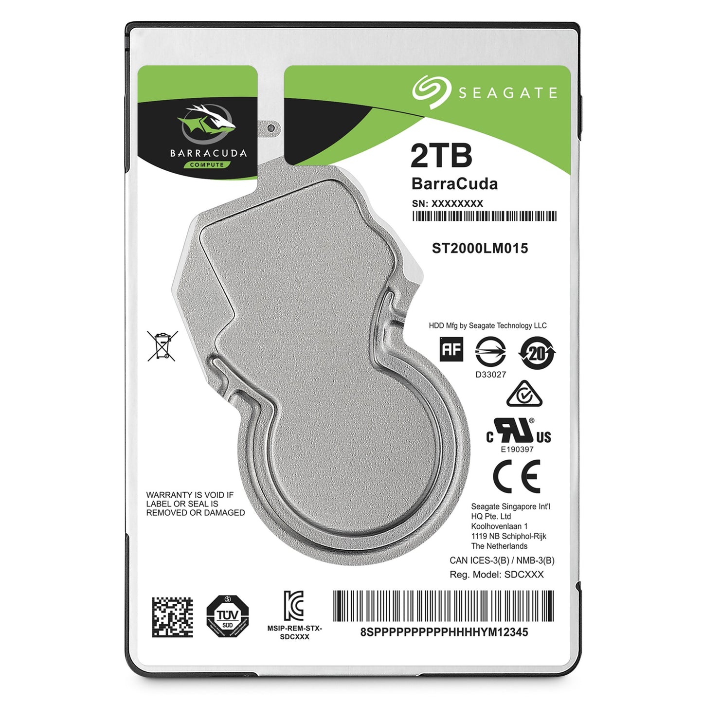 Seagate Barracuda 2.5" 2TB 2.5" 2000 GB Serial ATA III