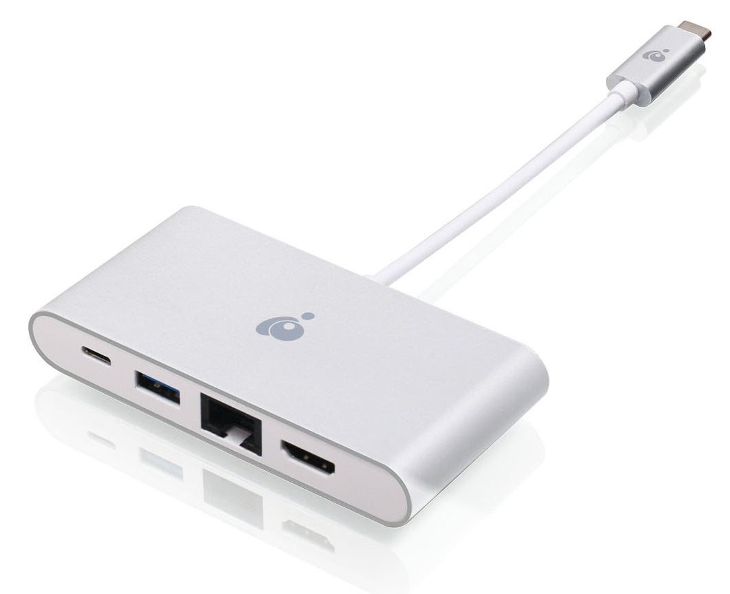 GUH3C3PD - iogear THE USBC 4IN1 4K MULTIPORT ADAPTER EXPANDS AN USBC PORT TO AN ETHERNET NETWORK C