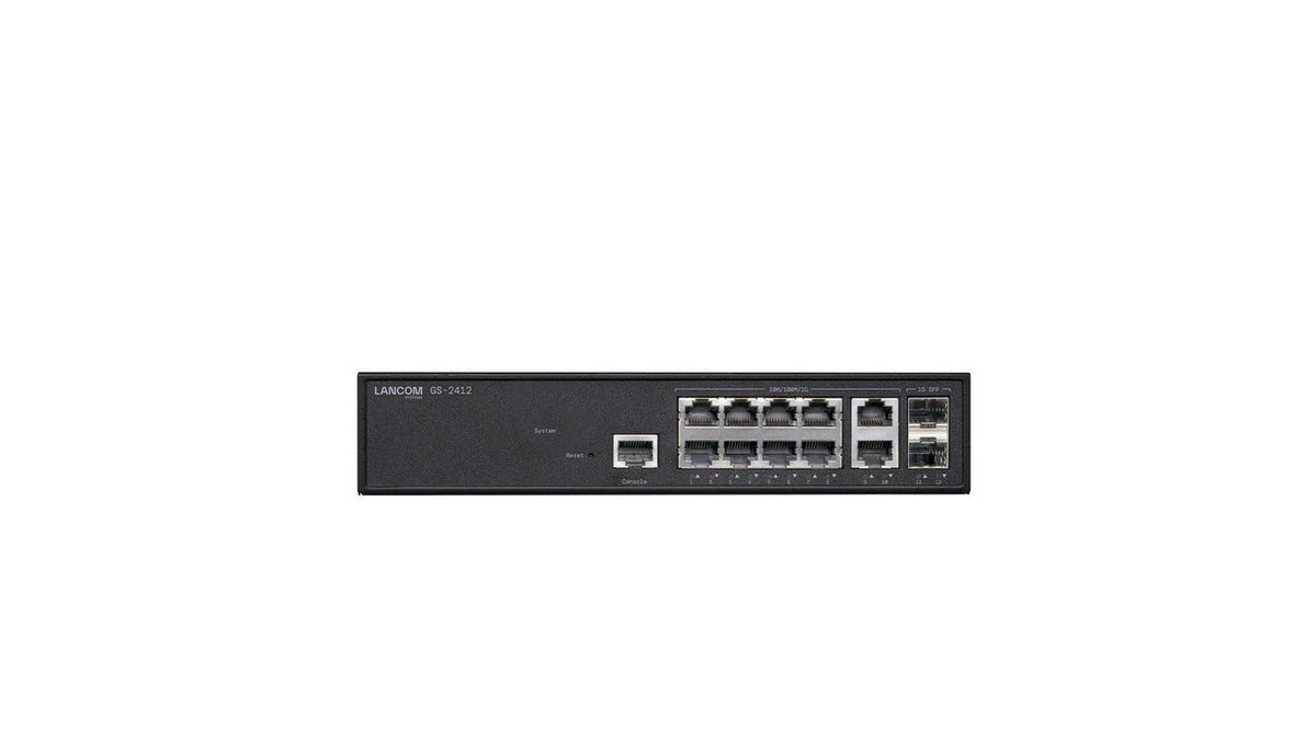 61667 - Lancom GS-2412 managed 10 x+ 2 1 Gigabit SFP Switch
