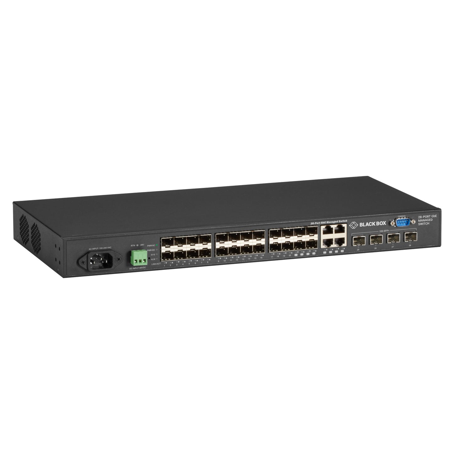 GIGABIT ETHERNET (1000-MBPS) MANAGED SWITCH - (20) SFP, (4) DUAL-MEDIA SFP, (4)