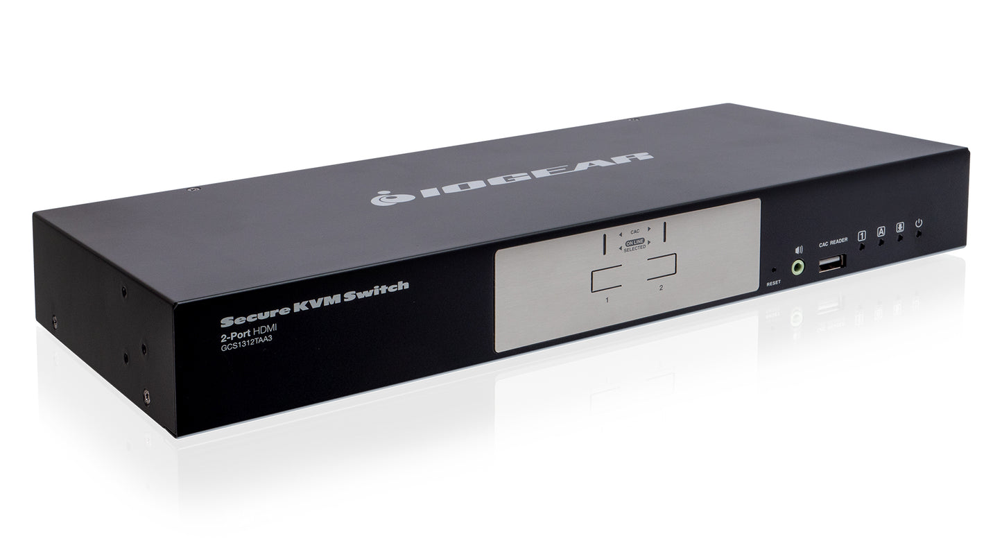 GCS1312TAA3 - iogear 2PORT HDMI SECURE KVM WITH CAC