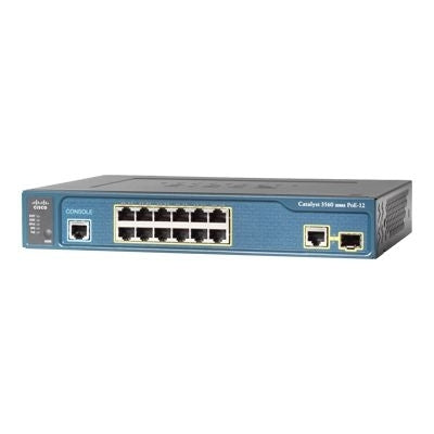 WS-C3560-12PC-S-RF - Cisco CAT 3560 CMPCT 12 10/100 POE + 1 T/SFP I