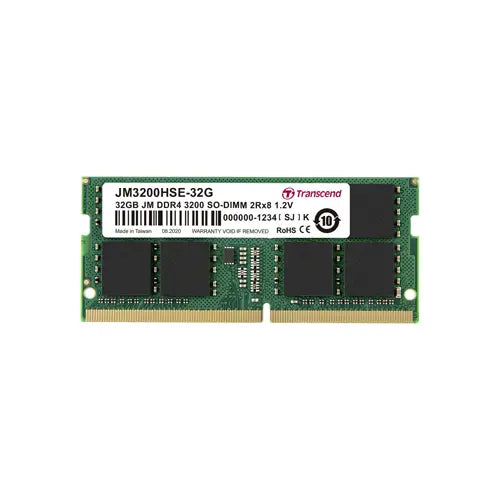 JM3200HSE-32G - Transcend 32GB JM DDR4 3200MHZ SO-DIMM