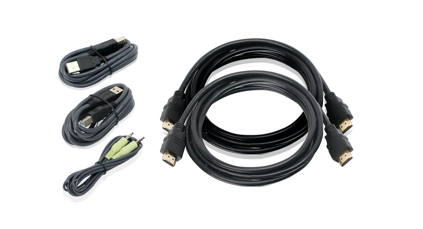 G2L8202UTAA3 - iogear 6DUAL VIEW HDMI USB KVM CABLE