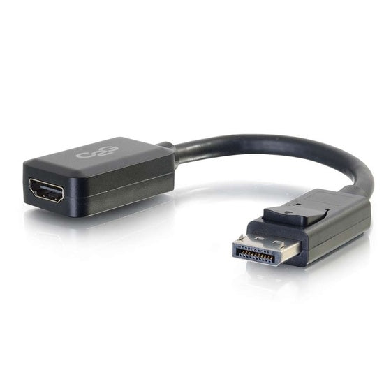 54322 - C2G 8IN DISPLAYPORT MALE TO HDMI FEMALE ADAPTER CONVERTER - BLACK (TAA COMPLIANT)