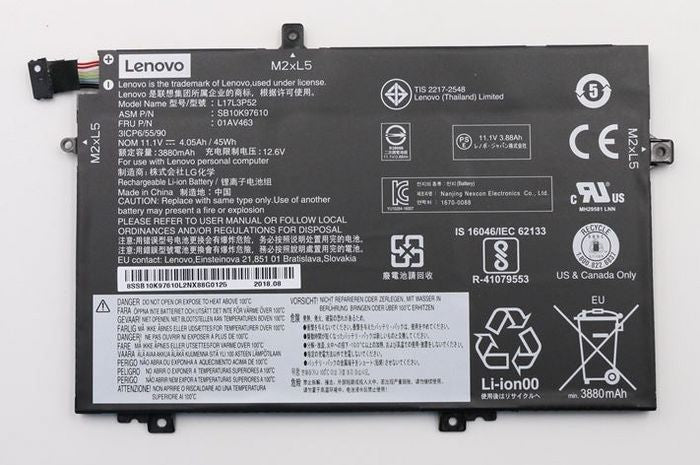 Lenovo 01AV463 notebook spare part Battery