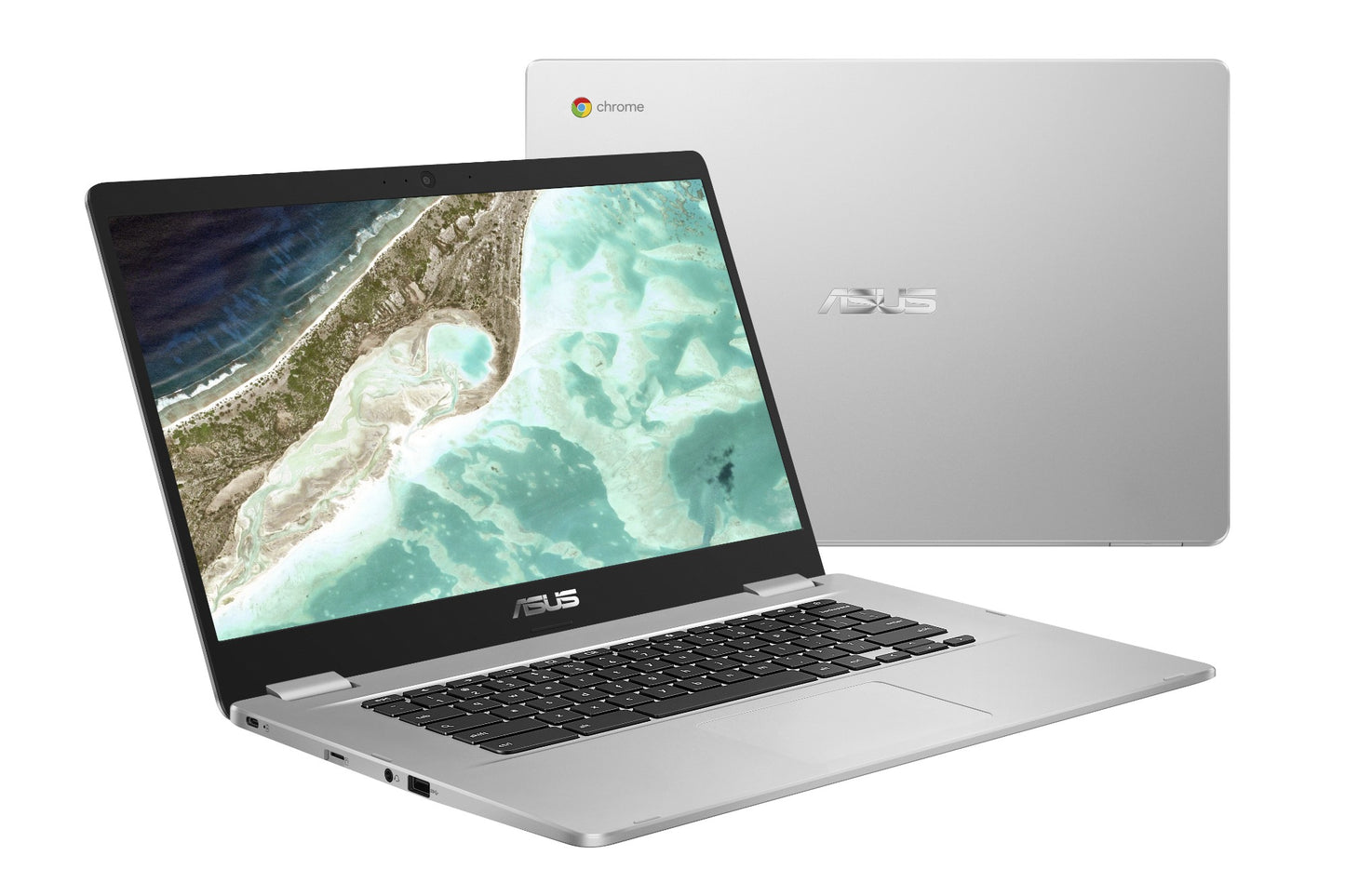 ASUS Chromebook C523NA-GE44F-P notebook N3350 15.6" Full HD Intel® Celeron® N 4 GB LPDDR4-SDRAM 64 GB eMMC Wi-Fi 5 (802.11ac) ChromeOS Silver