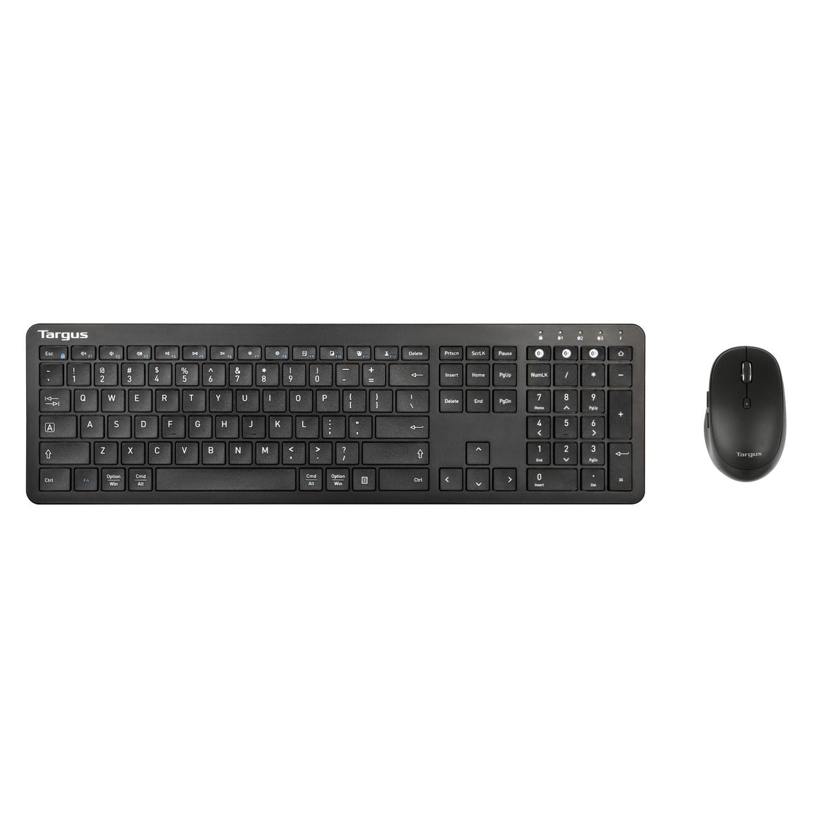 AKM618AMUS - Targus ANTIMICROBIAL FULLSIZE KEYBOARD AND COMFORT MOUSE BUNDLE AKB864 + AMB582 BLACK